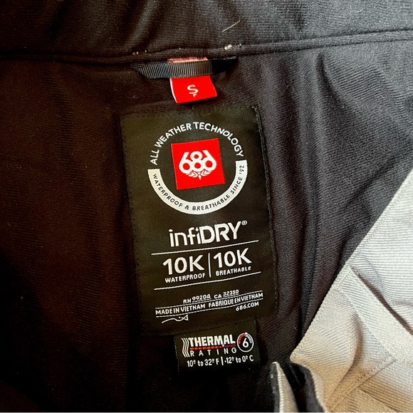 686 Infidry Waterproof Snowpants - Picture 6 of 10